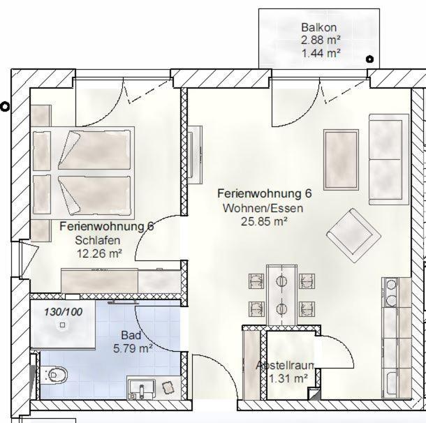 Sporthotel Neuruppin - Apartmenthaus Mit Ferienwohnungen Exterior foto